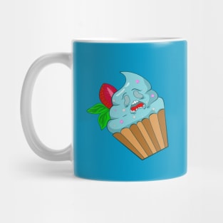 Cupcake monster with strawberry Mug